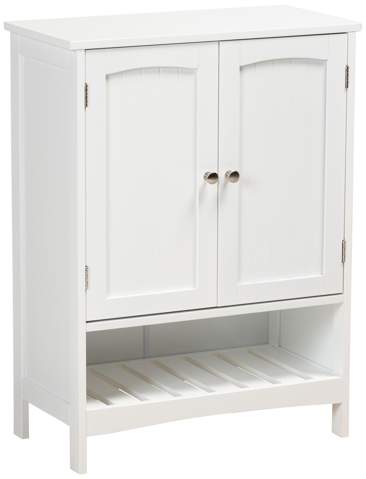 Jaela 23 1/2"W 2-Door White Wood Bathroom Storage Cabinet 