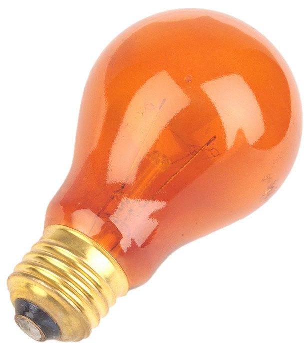 Orange 25 Watt Party Light Bulb By Satco - #78292 | Lamps Plus