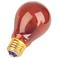 Red 25 Watt Medium Base Party Light Bulb