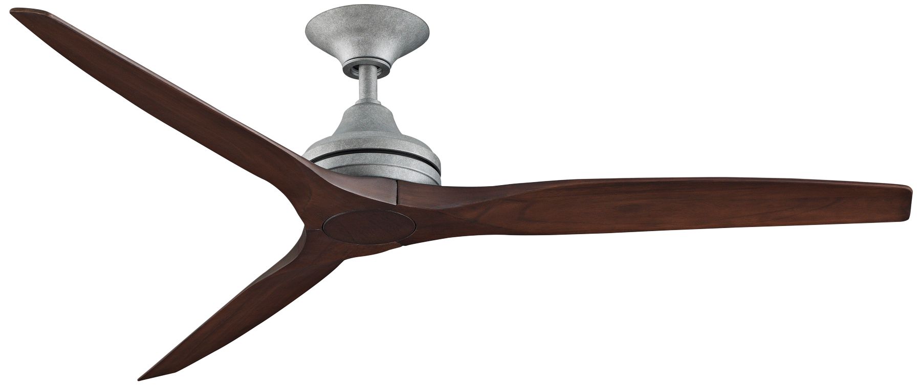 60" Fanimation Spitfire Galvanized Whiskey Wood Ceiling Fan 78D64