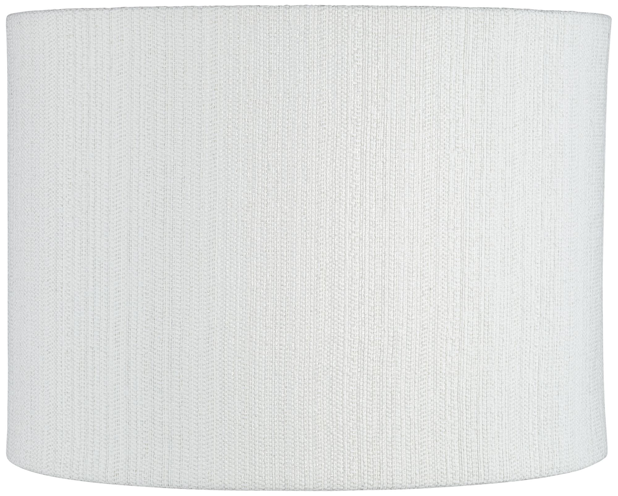 White Plastic Weave Drum Lamp Shade 15x15x11 (Spider) 78D91 Lamps Plus