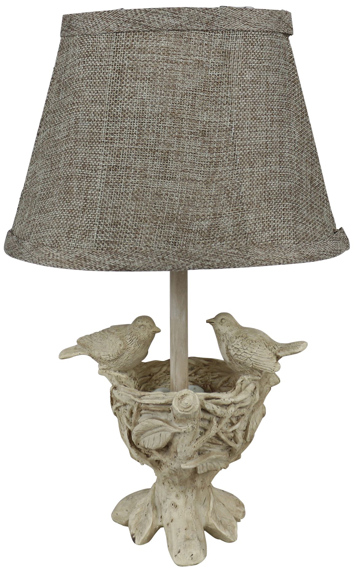 Spring Blessing 13" High Antique White Accent Table Lamp