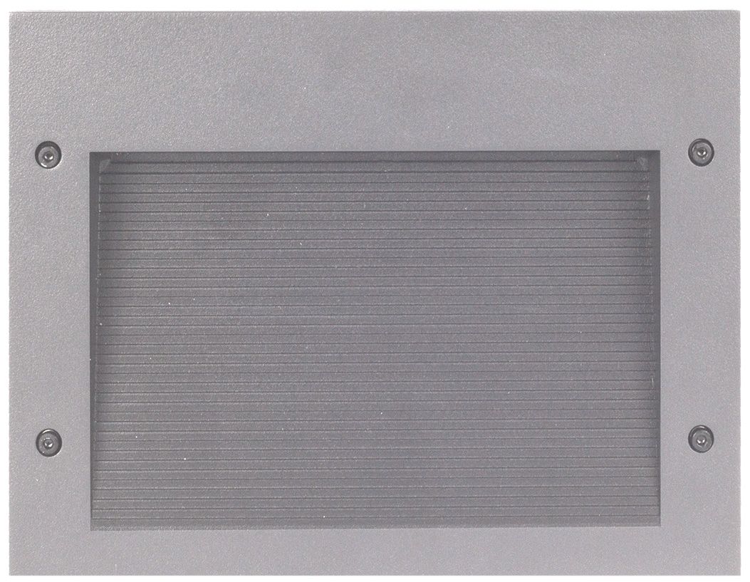 Newport 9 3/4" Wide Gray Rectangular LED Recessed Step Light