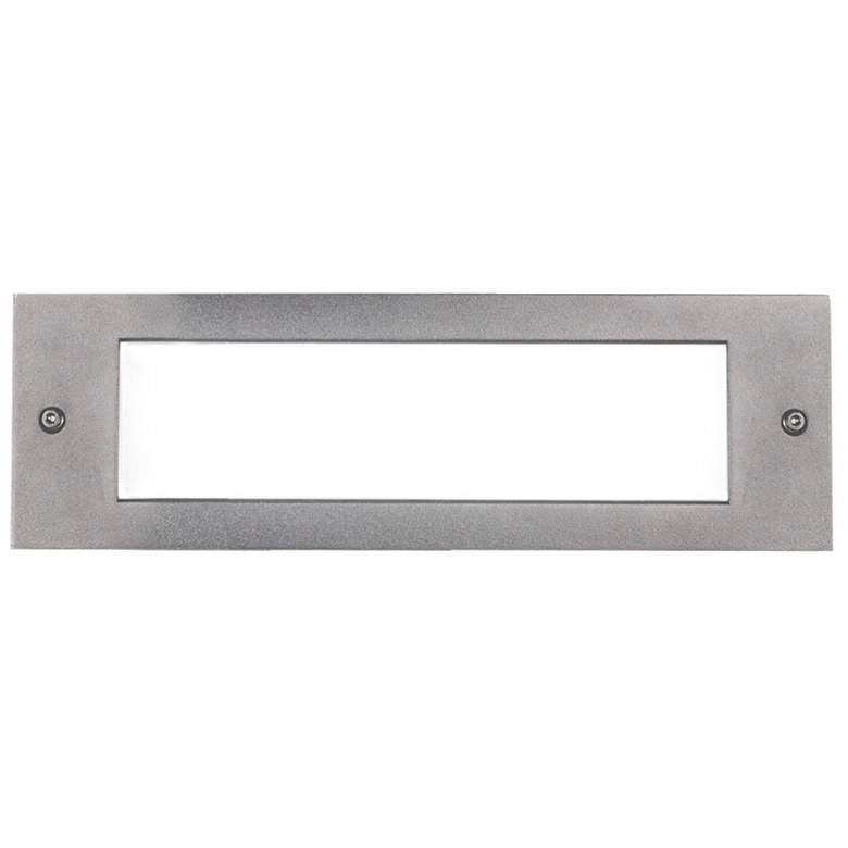 Image 1 Bristol 9 3/4" Wide Gray LED Outdoor Recessed Step Light