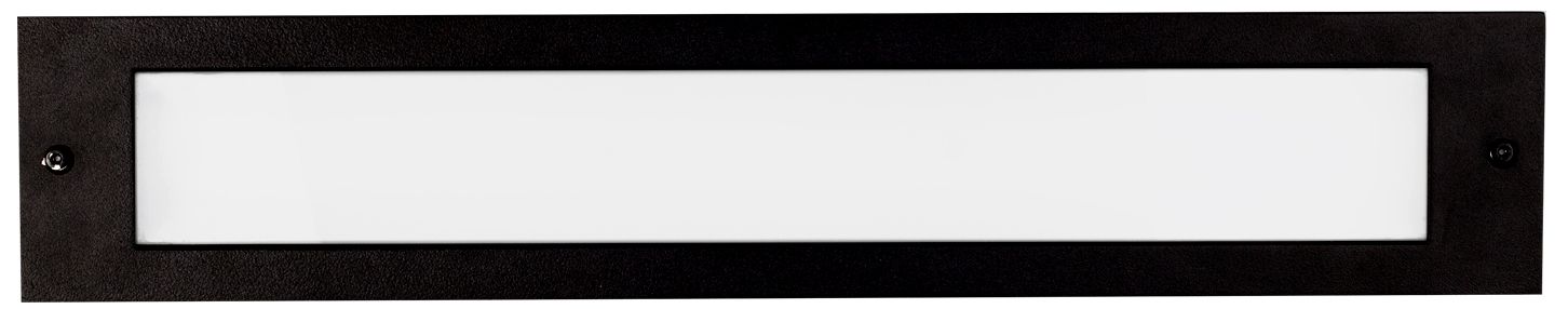 Bristol 19 1/4" Wide Black LED Outdoor Recessed Step Light