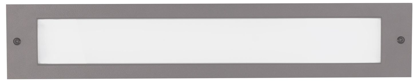 Bristol 19 1/4" Wide Gray LED Outdoor Recessed Step Light