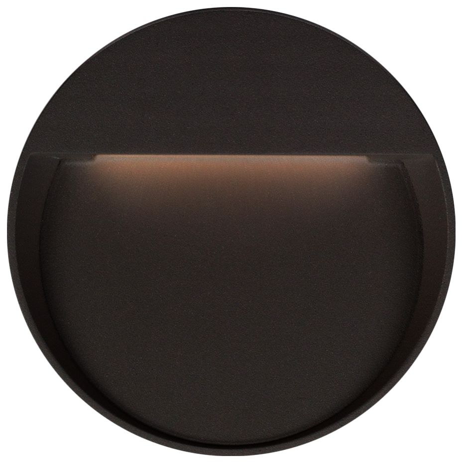Mesa 8 3/4" Round Black LED Outdoor Step Light