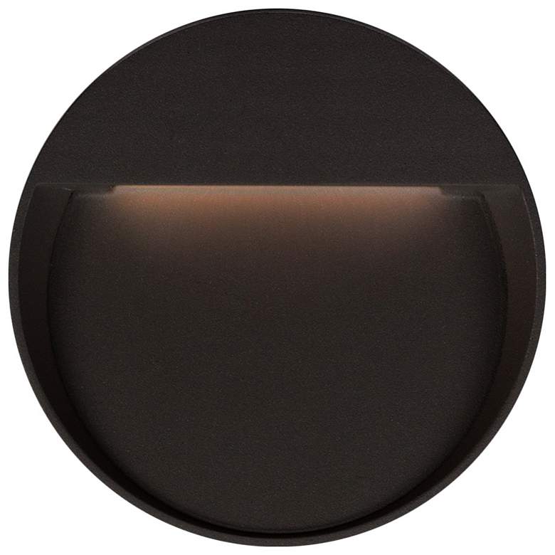 Mesa 8 3/4&quot; Round Black LED Outdoor Step Light