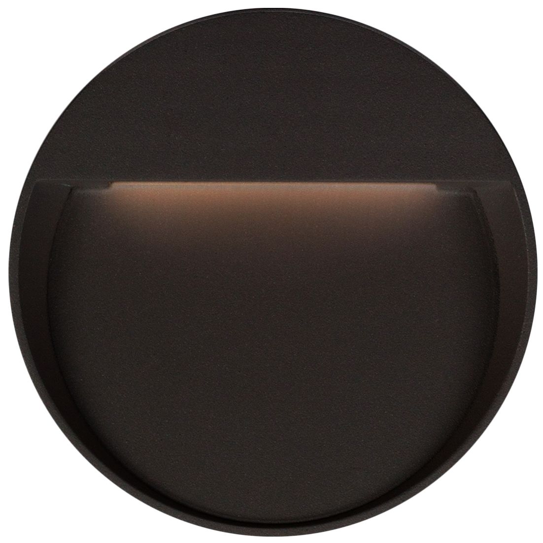 Mesa 10 3/4" Round Black LED Outdoor Step Light