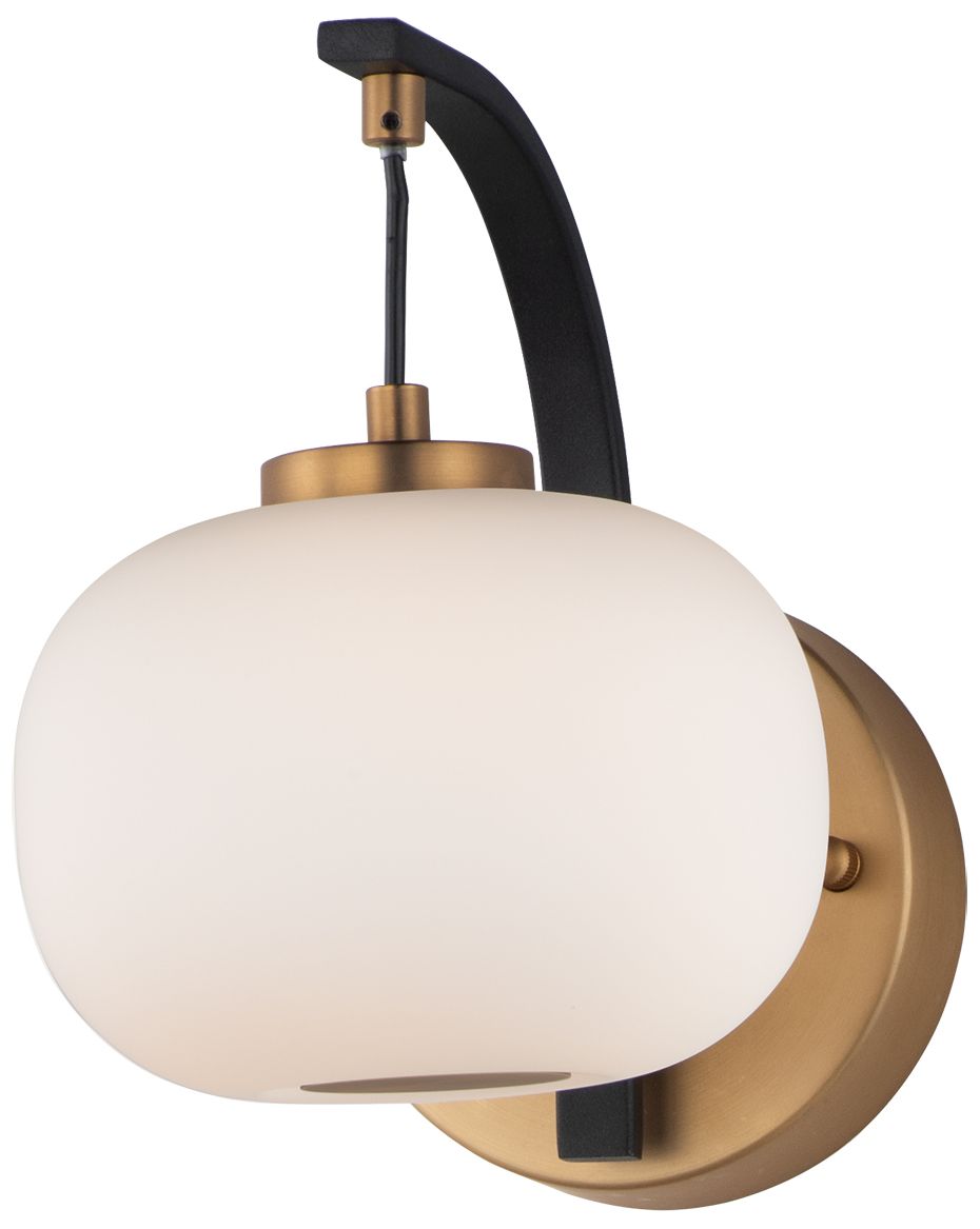 ET2 Soji 10" Wide Satin White Glass LED Wall Sconce