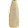 Golden 15" High Ceramic Decorative Vase
