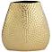 Golden 9" High Ceramic Decorative Vase