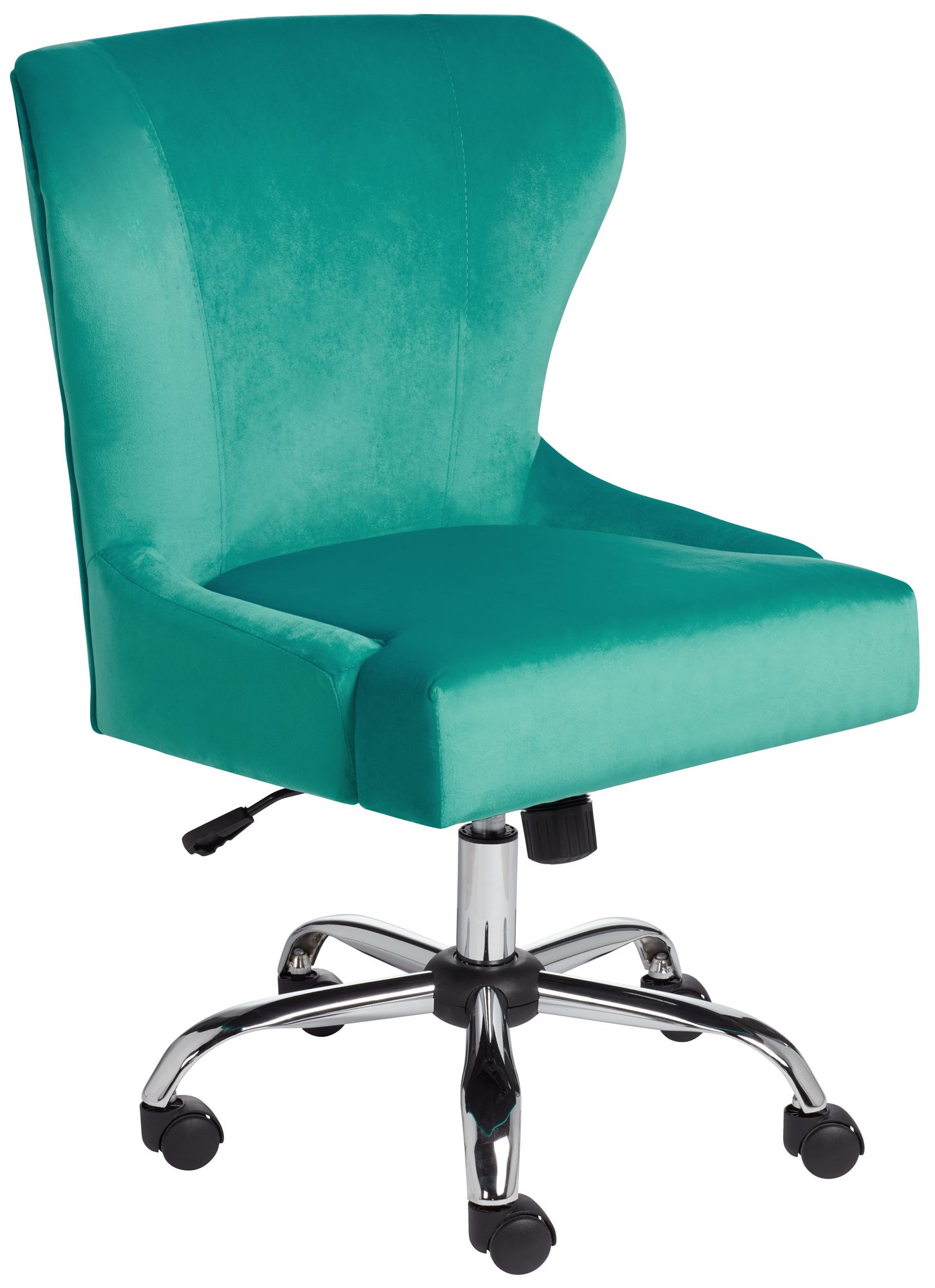Erin Teal Fabric Adjustable Office Chair 78J23 Lamps Plus
