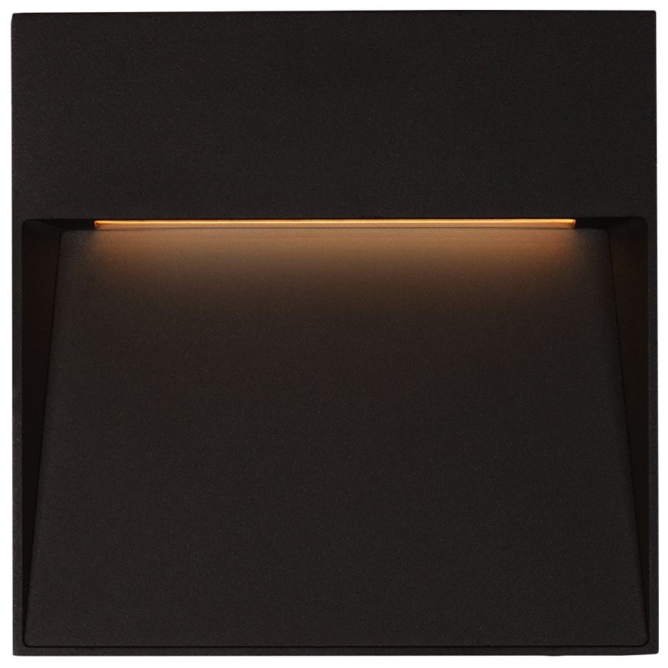 Casa 6 3/4" Square Black LED Outdoor Step Light