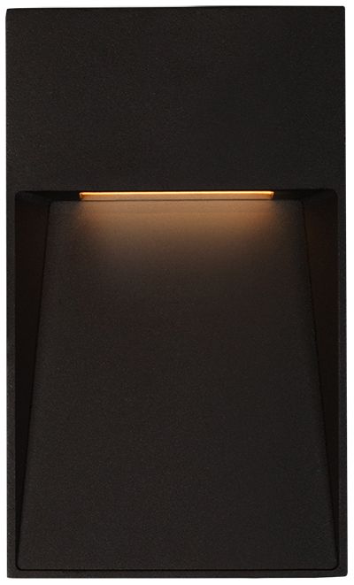 Casa 2 3/4" Wide Black Vertical LED Outdoor Step Light