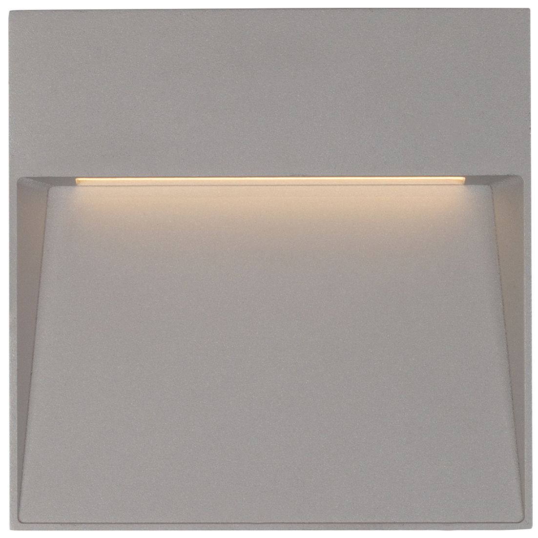 Casa 8 1/4" Square Gray LED Outdoor Step Light