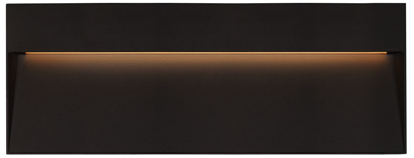 Casa 12" Wide Black Horizontal LED Outdoor Step Light