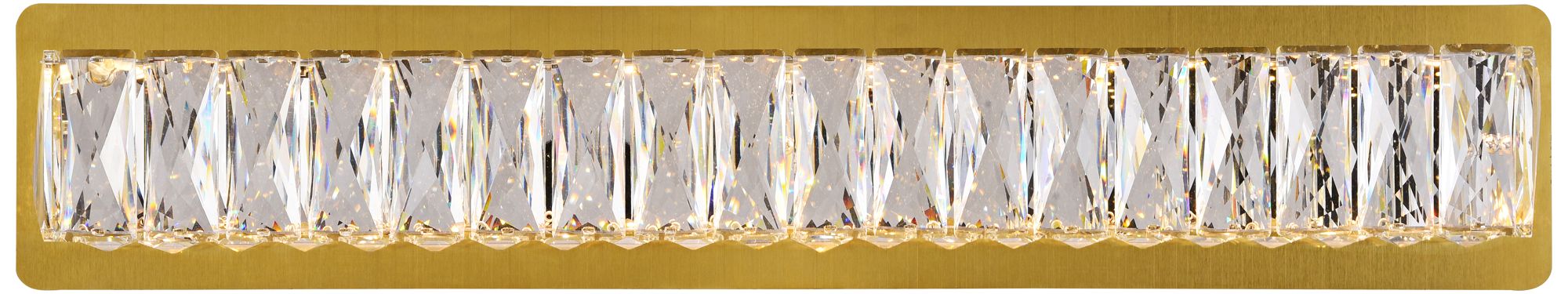 Monroe 24 1/2" Wide Gold and Crystal LED Bath Light
