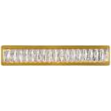 Monroe 24 1/2&quot; Wide Gold and Crystal LED Bath Light