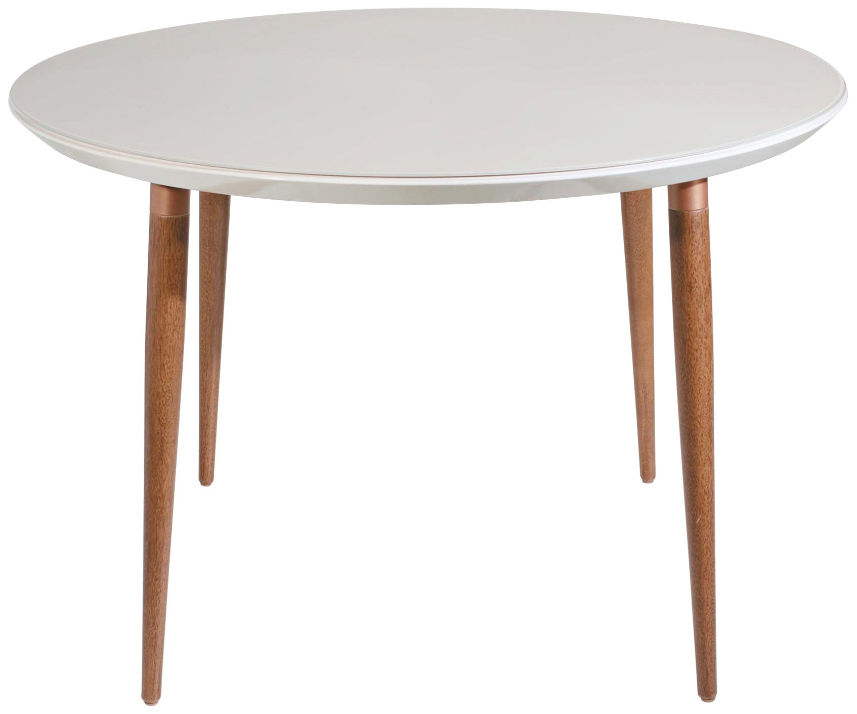 Utopia 45 1/4" Wide Off-White Round Wood Dining Table