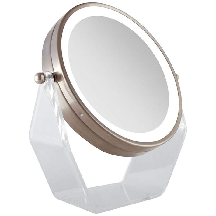 Next Generation Rose Gold Swivel Led, Swivel Vanity Mirror With Lights