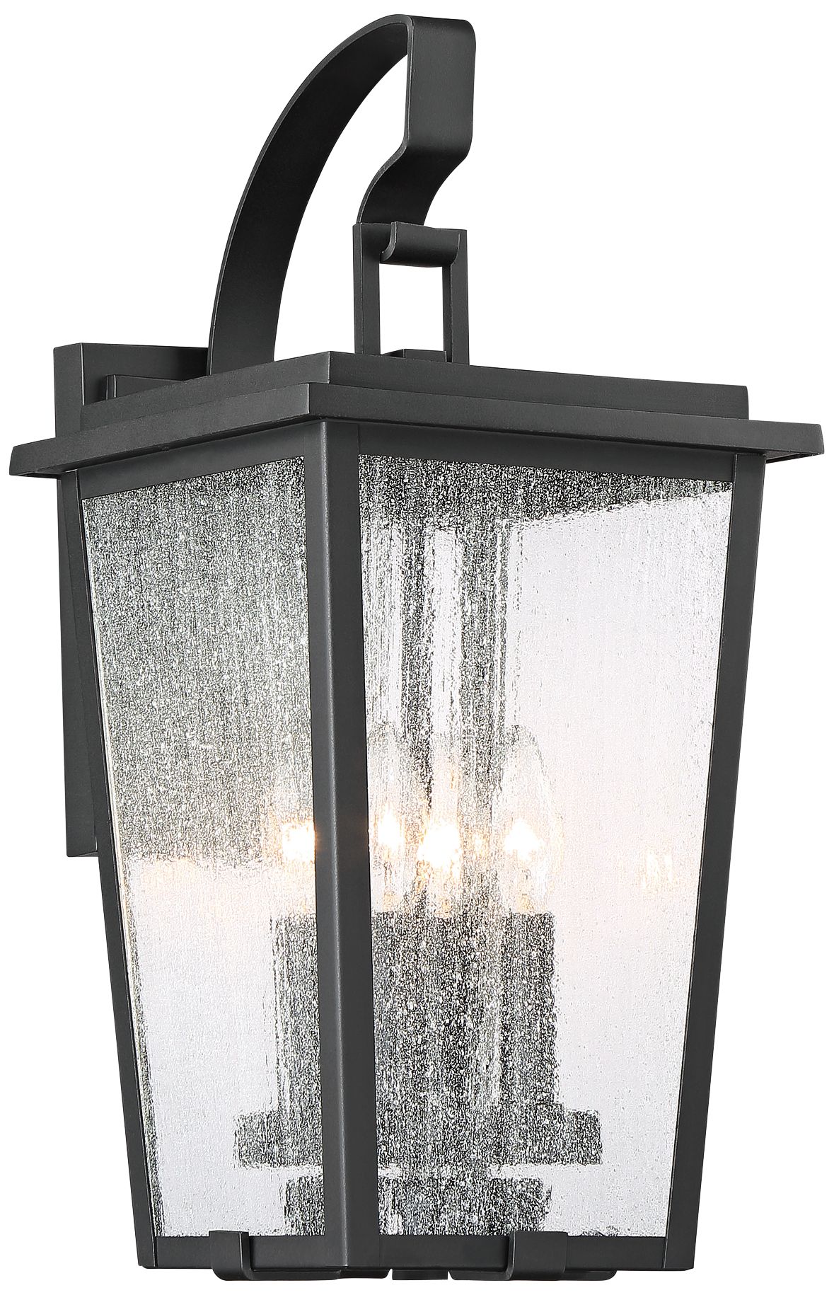 Cantebury 19 1/2" High Sand Black 4-Light Outdoor Wall Light