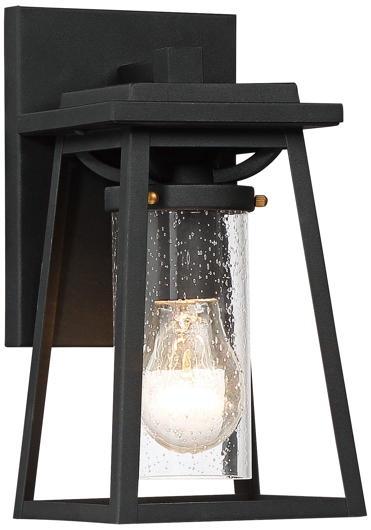 Lanister Court 10 1/2" High Sand Black Outdoor Wall Light