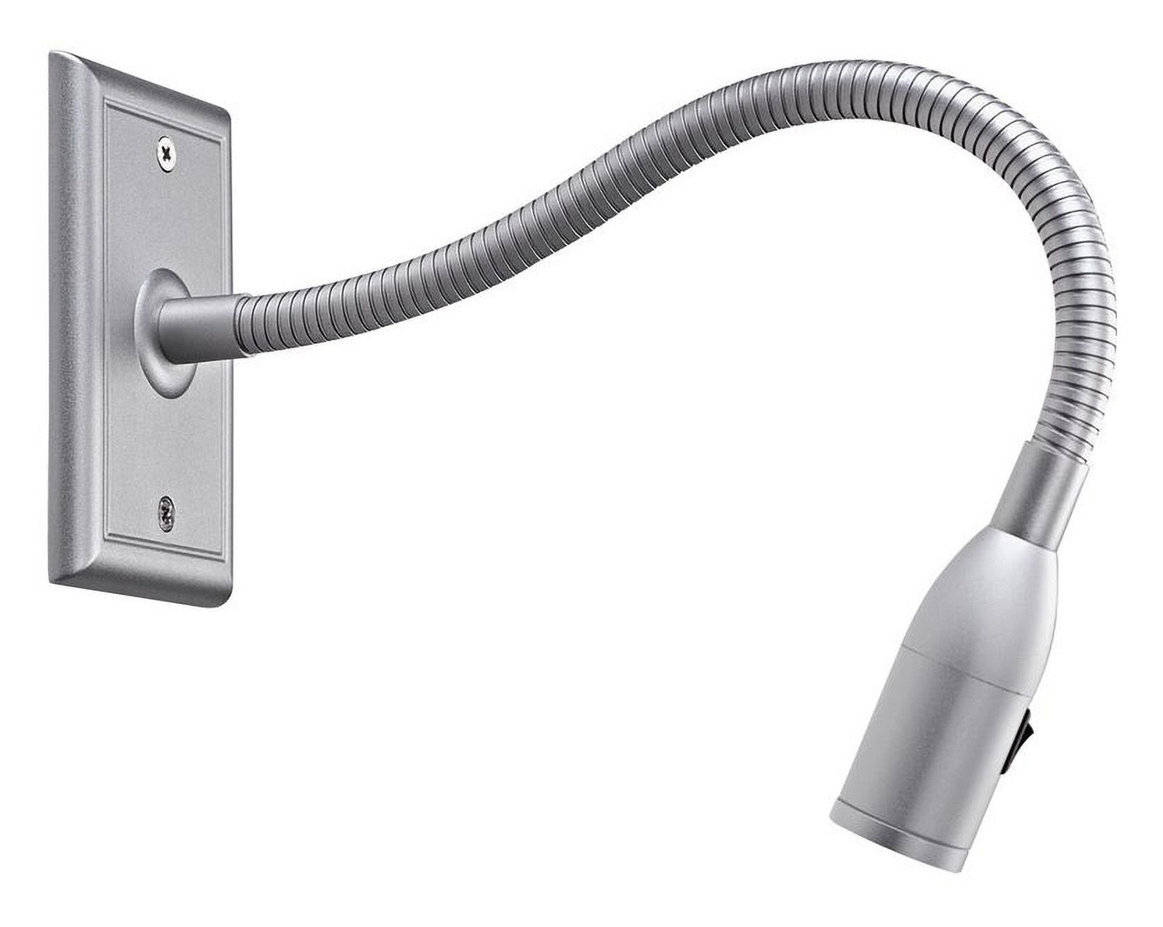 Bruck Resort 3" Wide Matte Chrome LED Gooseneck Picture Light