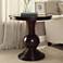 Palomar 26" Wide Espresso Wood Round Pedestal Accent Table