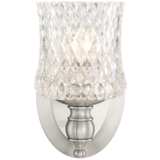 Stiffel 10&quot; High Satin Nickel Traditional Wall Sconce