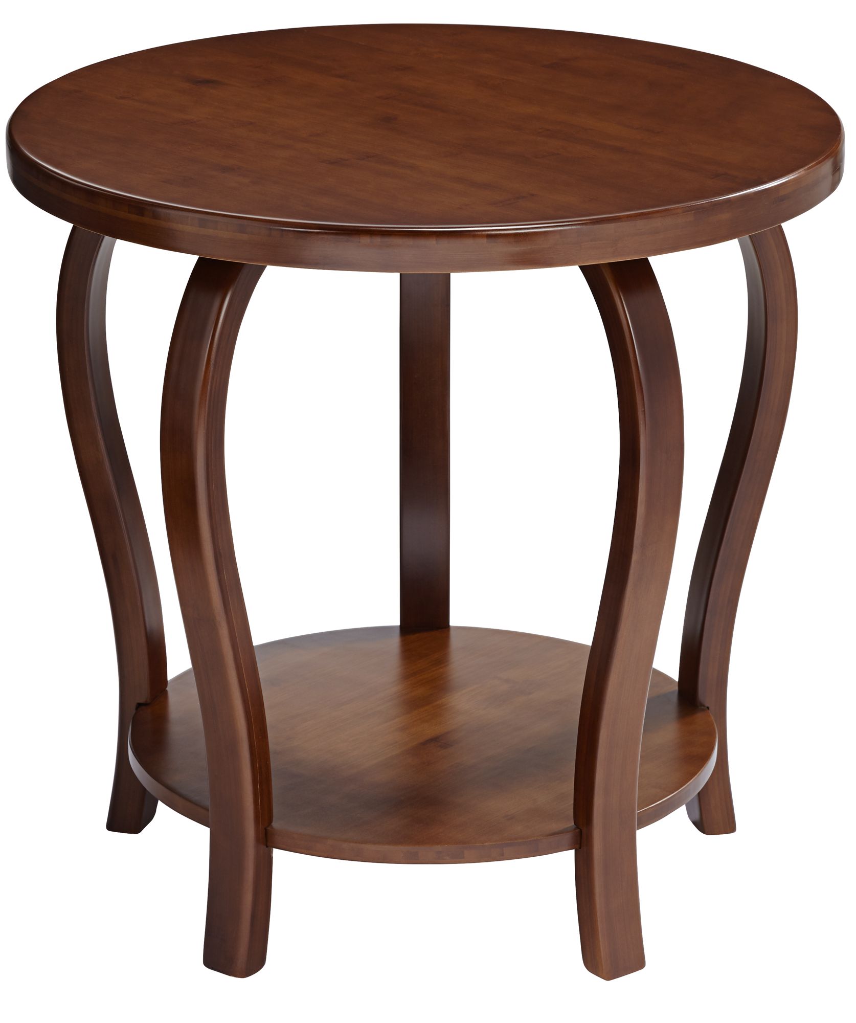 Pendalton 23 3/4" Wide Dark Walnut Large Bamboo Accent Table 78V87