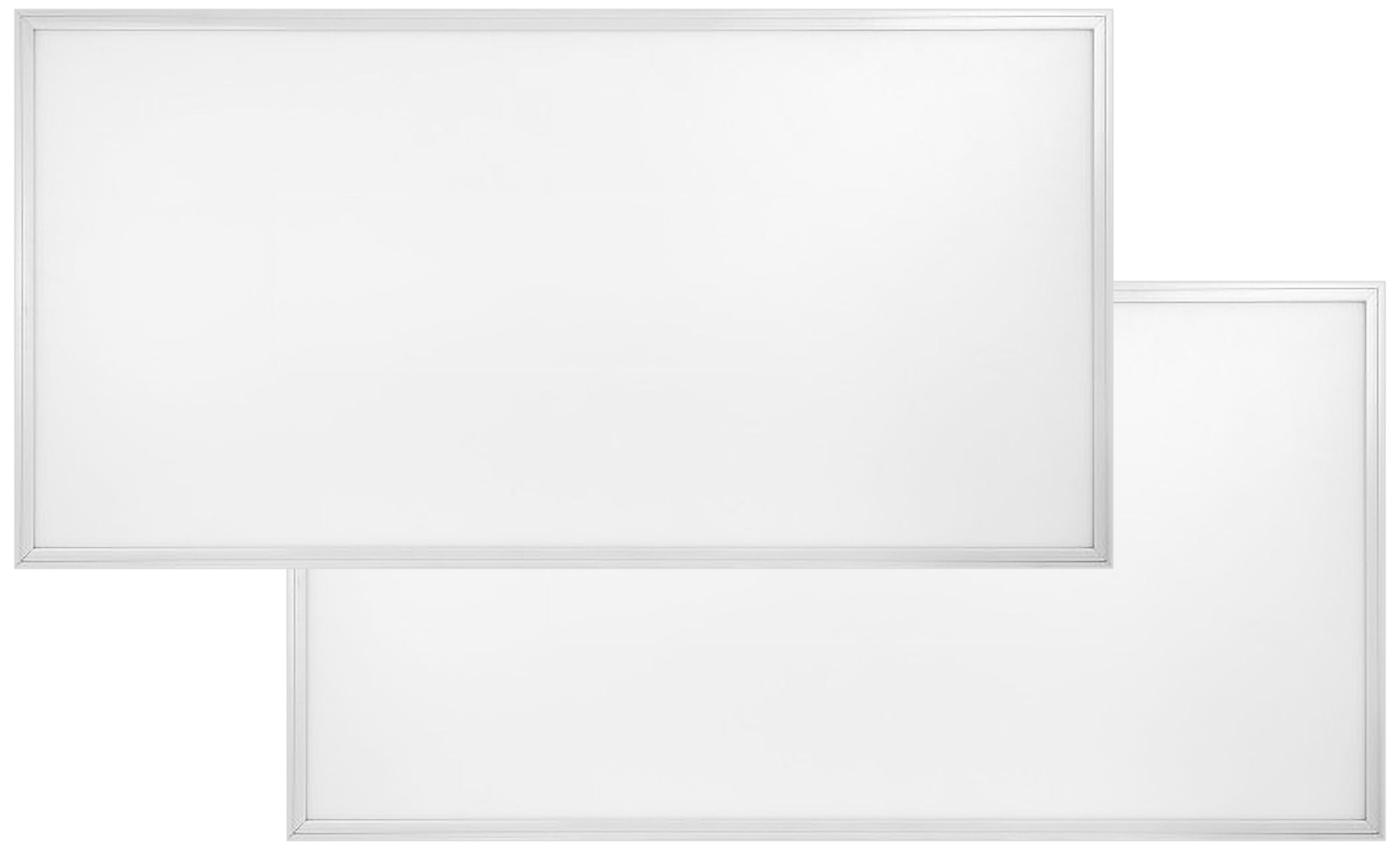 48" Wide White 5000K LED Flat Panel Ceiling Light Set of 2