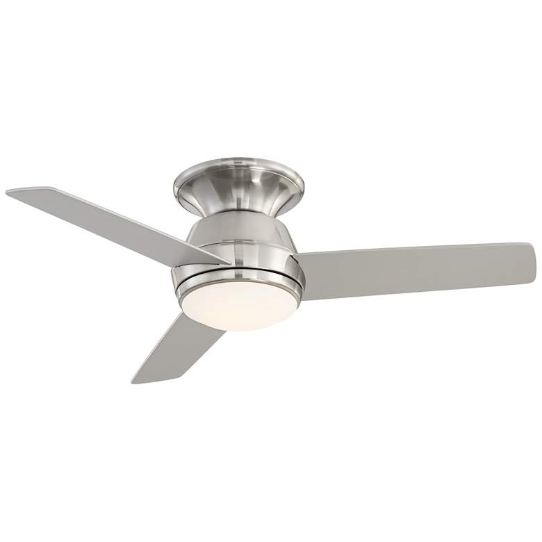 44&quot; Marbella Breeze Brushed Nickel LED Hugger Ceiling Fan