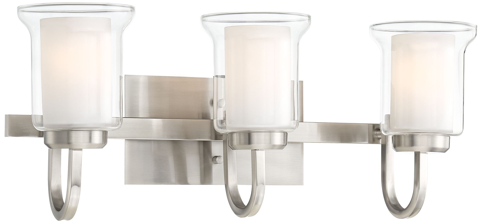 Possini Euro Sallis 22 1/4" Wide Nickel 3-Light Bath Light
