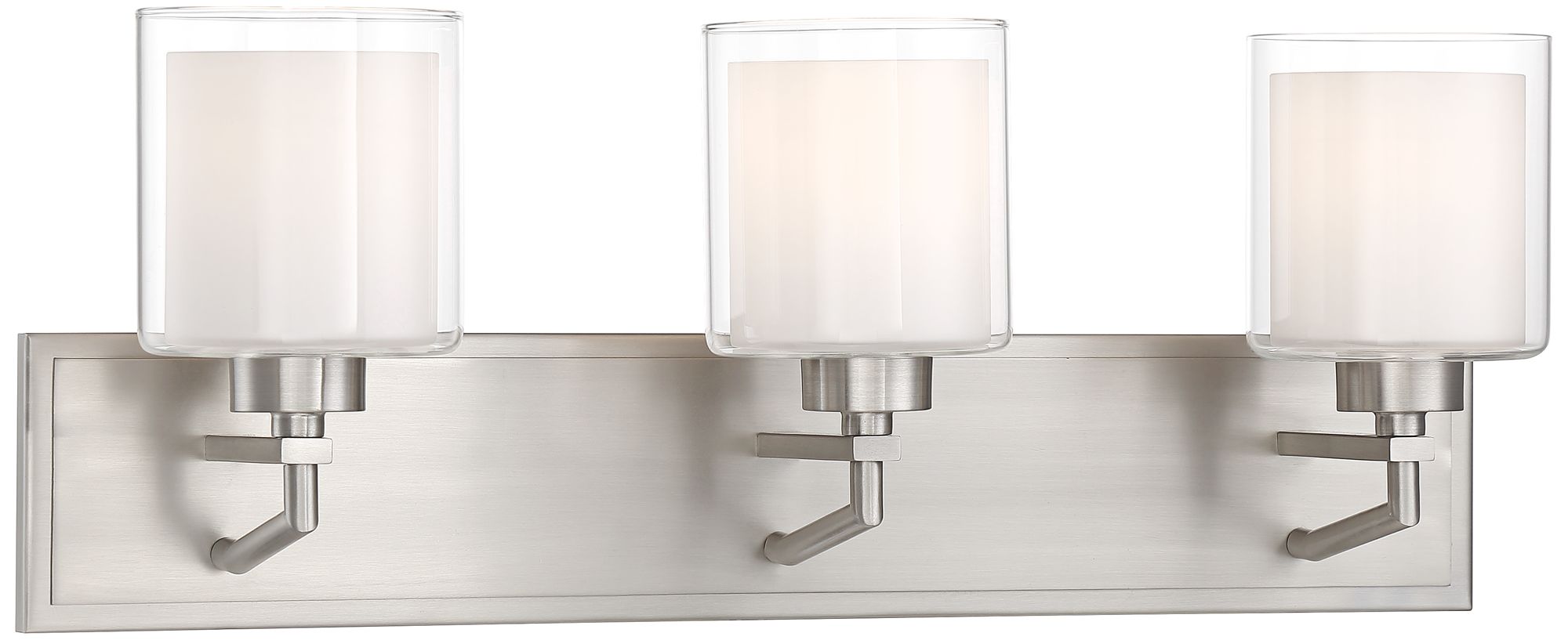 Possini Euro 24" Wide Double Glass Modern Bath Light
