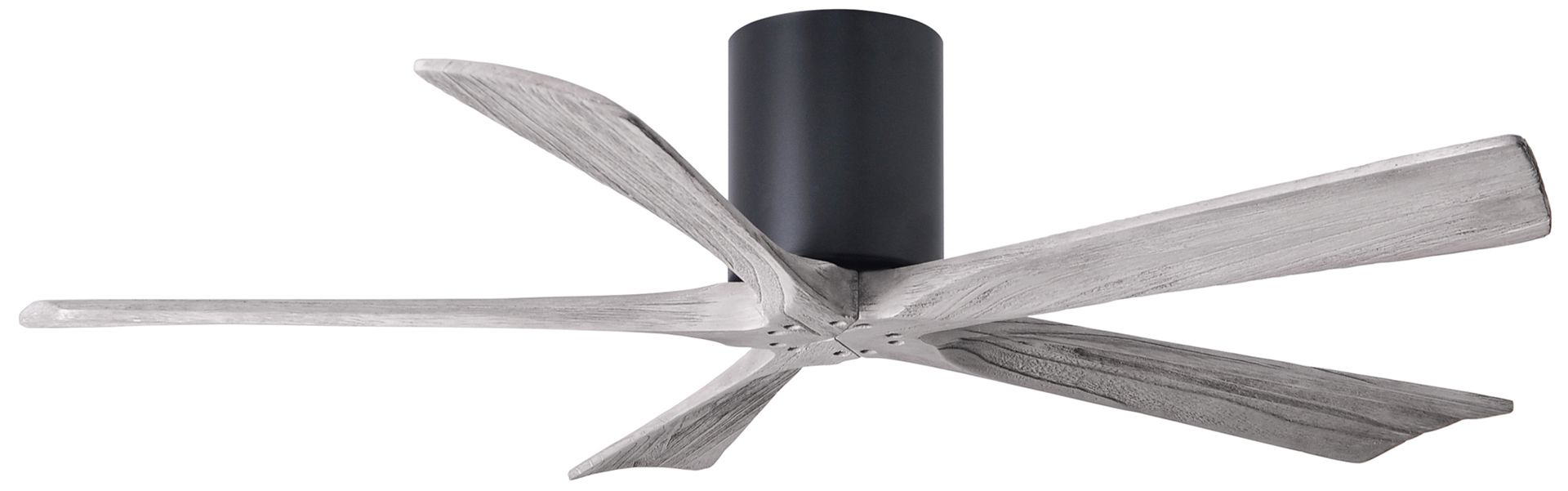 52 Matthews Irene 5h Matte Black Damp Hugger Ceiling Fan 78w56