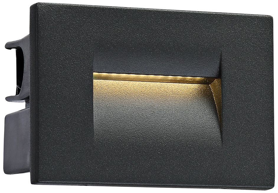 Eurofase 4 1/4" Wide Graphite Gray LED In-Wall Step Light