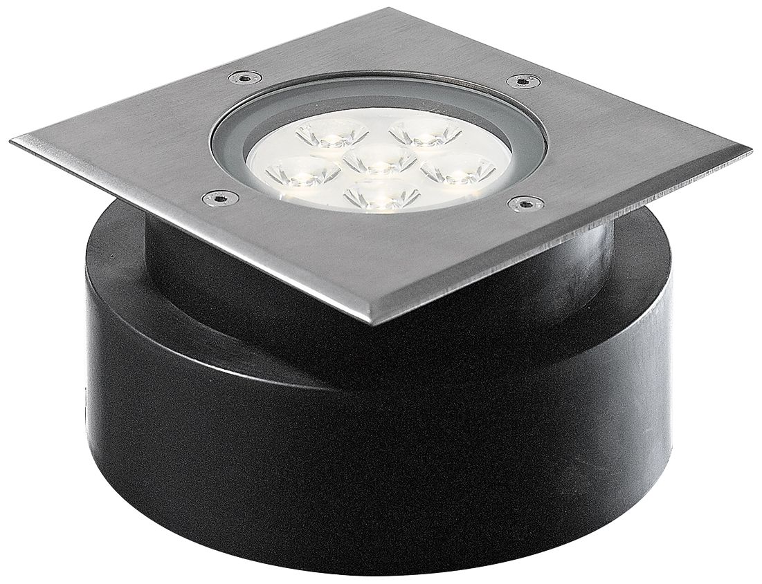 Eurofase 6 3/4" Square Steel LED Shallow In-Ground Light