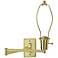 Brass Plug-In Swing Arm Wall Lamp Base