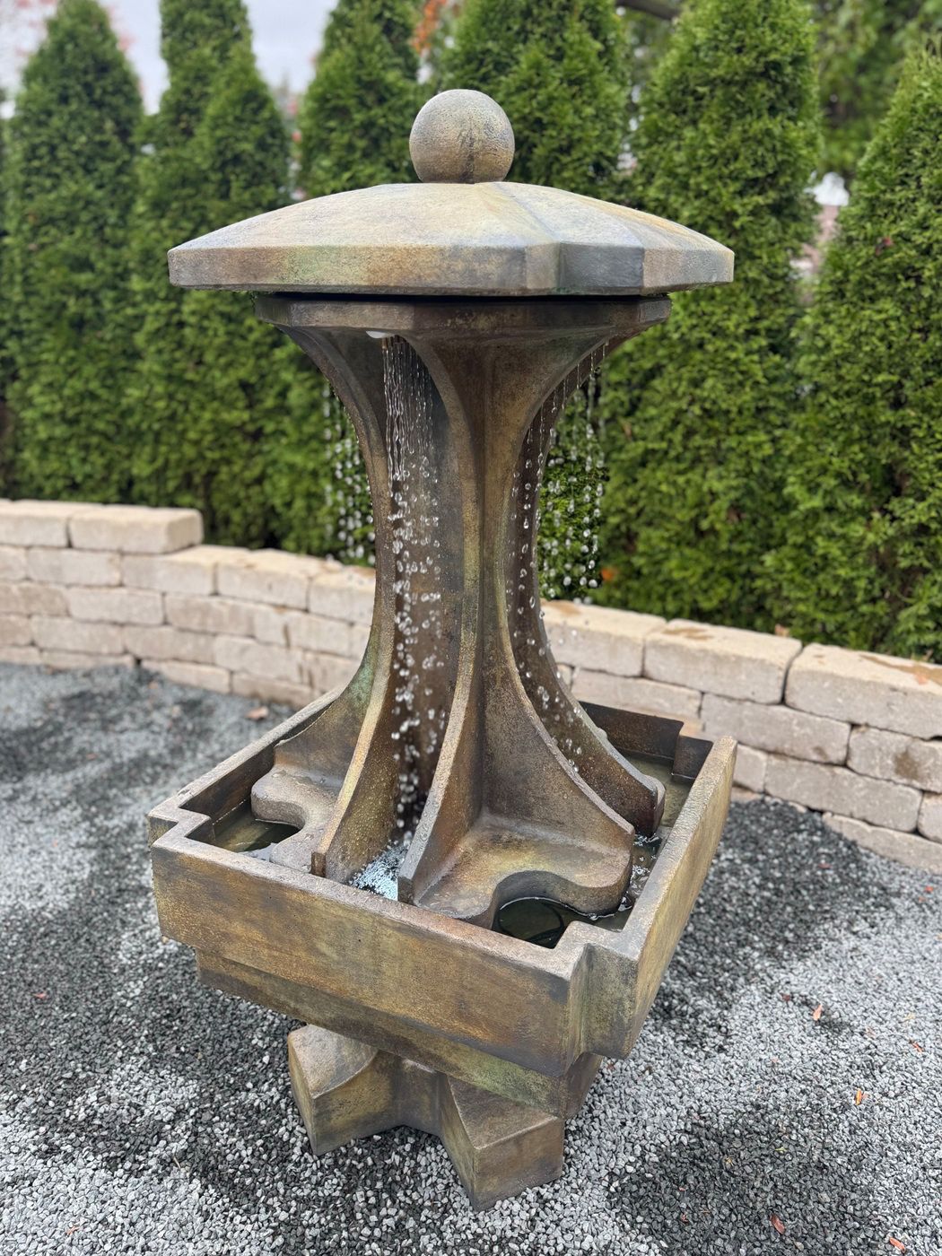 La Crosse 52 1/2" High Modern Waterfall Fountain with Light