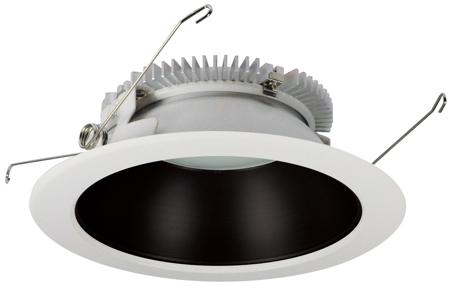Cobalt 6" Black-White 1500 Lumen LED Round Reflector Trim