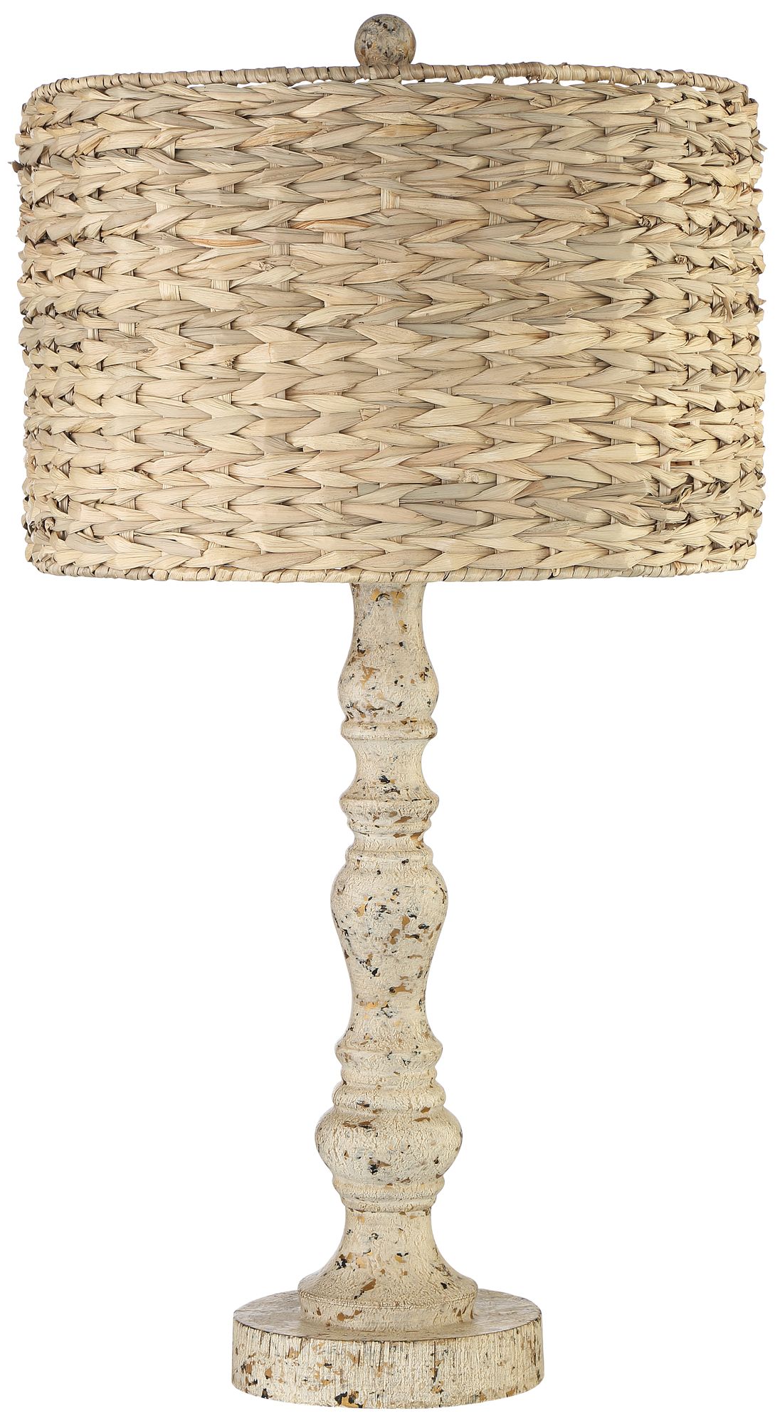 antique white table lamp