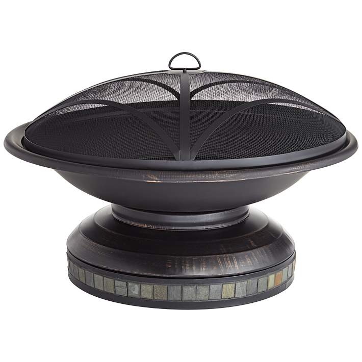 Slate Outdoor Fire Pit, Outdoor Fire Pit Replacement Pan Round