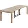 Modern Distressed Natural 4-Leaf Extension Dining Table
