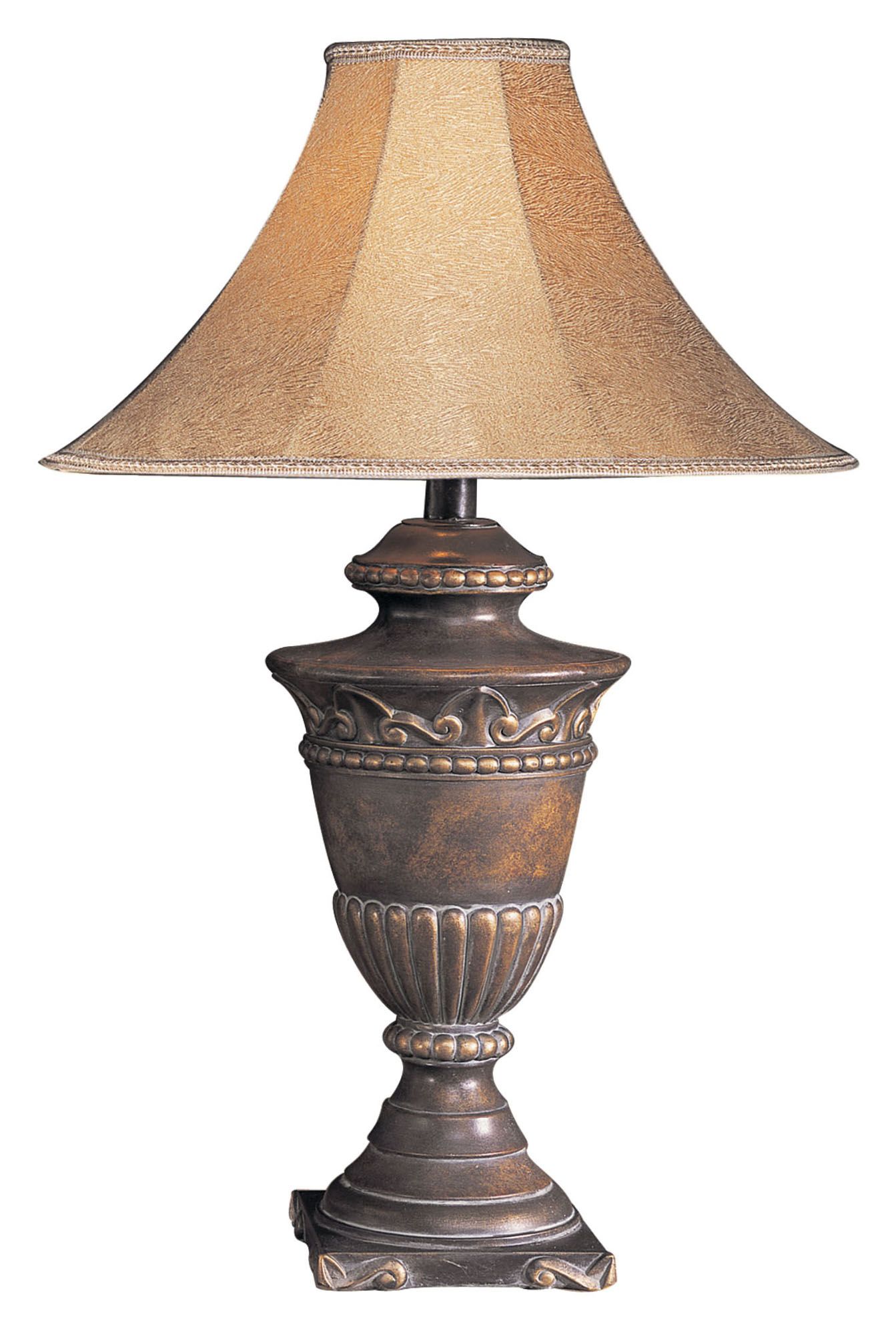 Caledonia Antique Bronze LED Urn Table Lamp