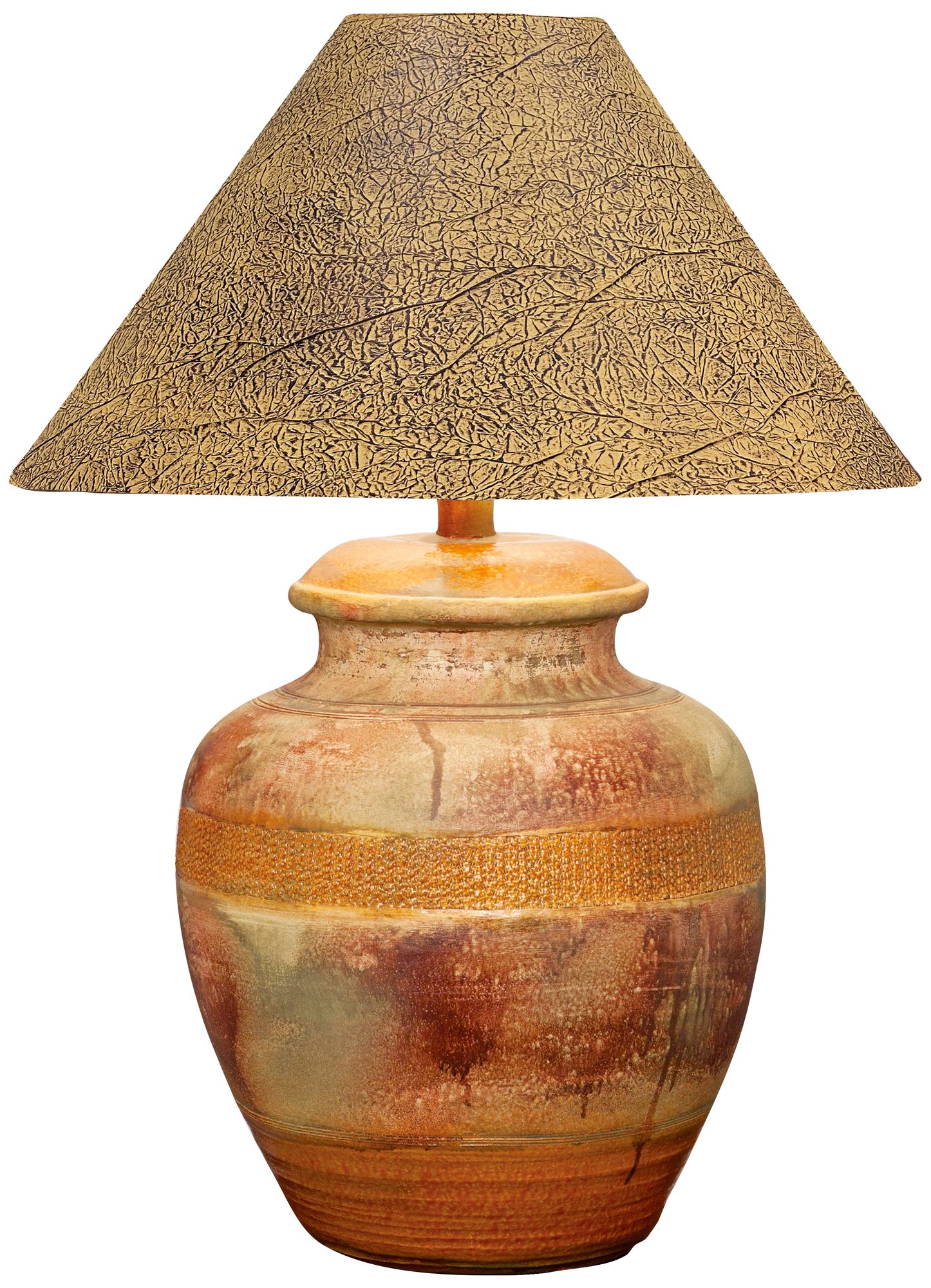 Talavera Rainbow Desert LED Urn Table Lamp