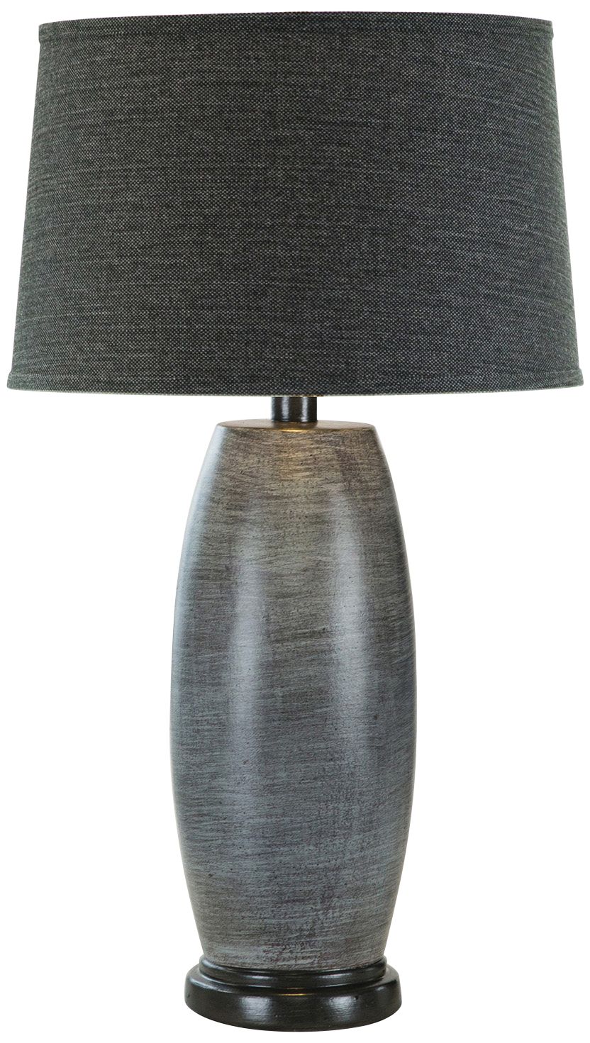 blue gray table lamp