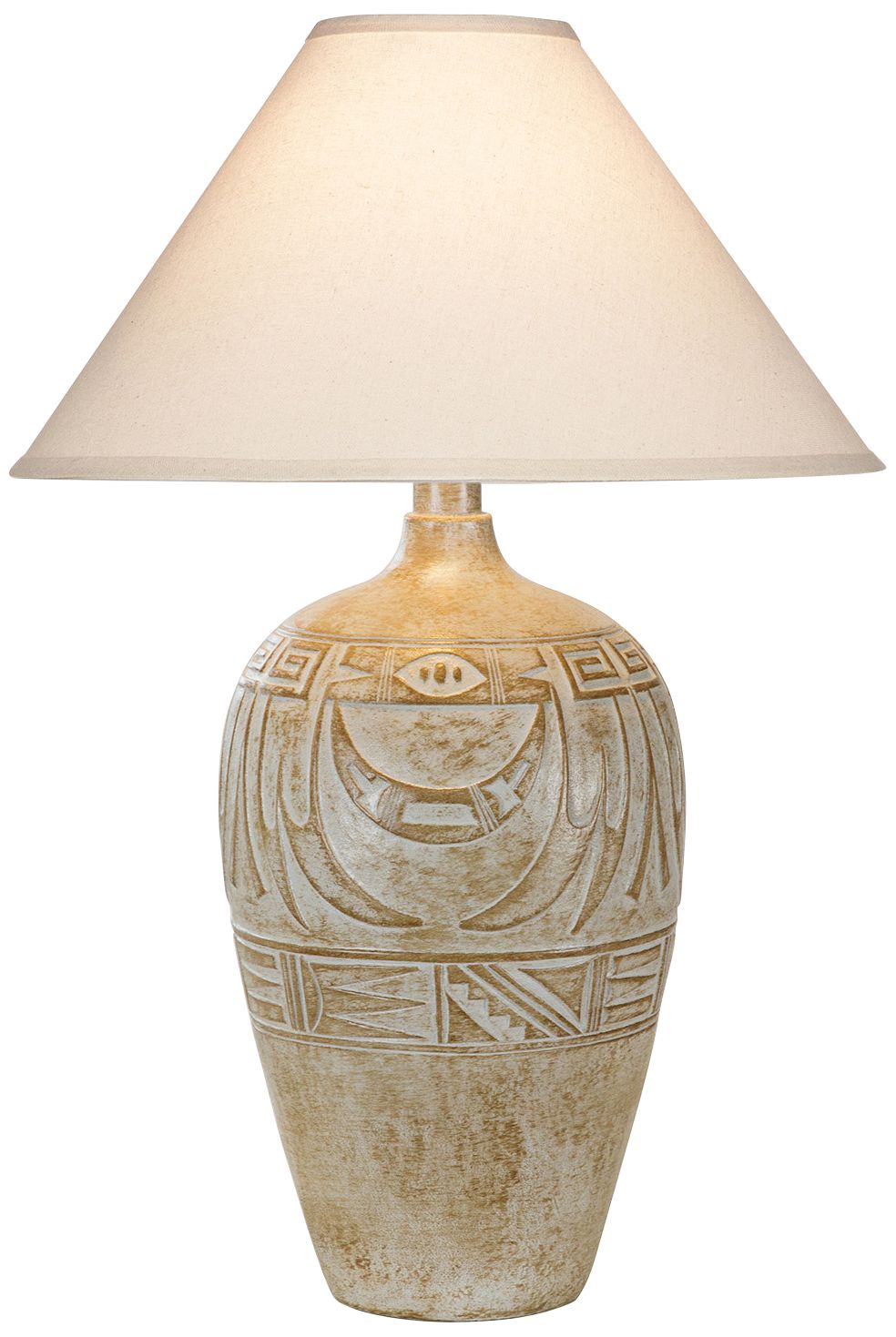 Rio Guadalupe White Oak LED Vase Table Lamp