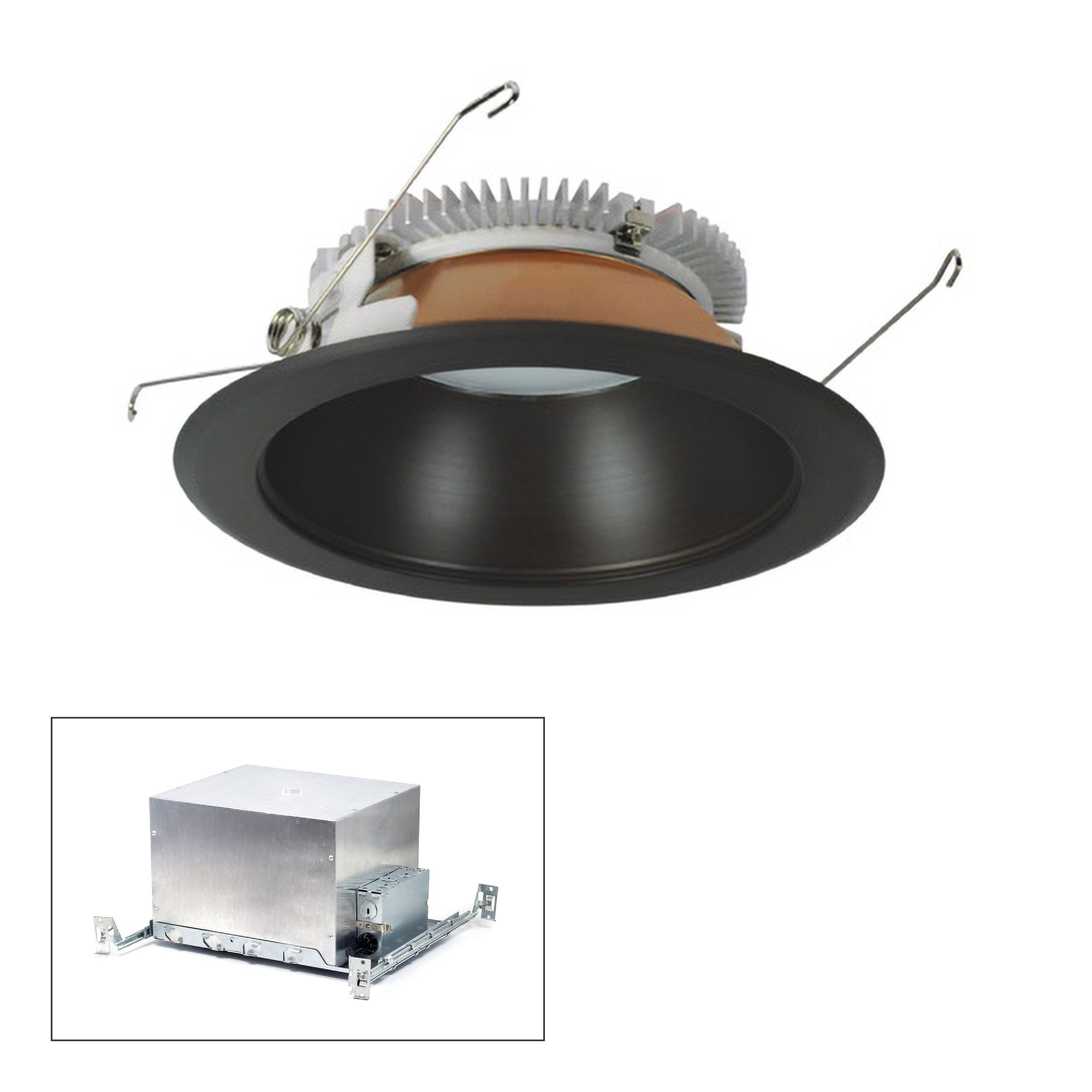 Nora Cobalt 6" Bronze 1500 Lumen LED Round IC Recessed Kit