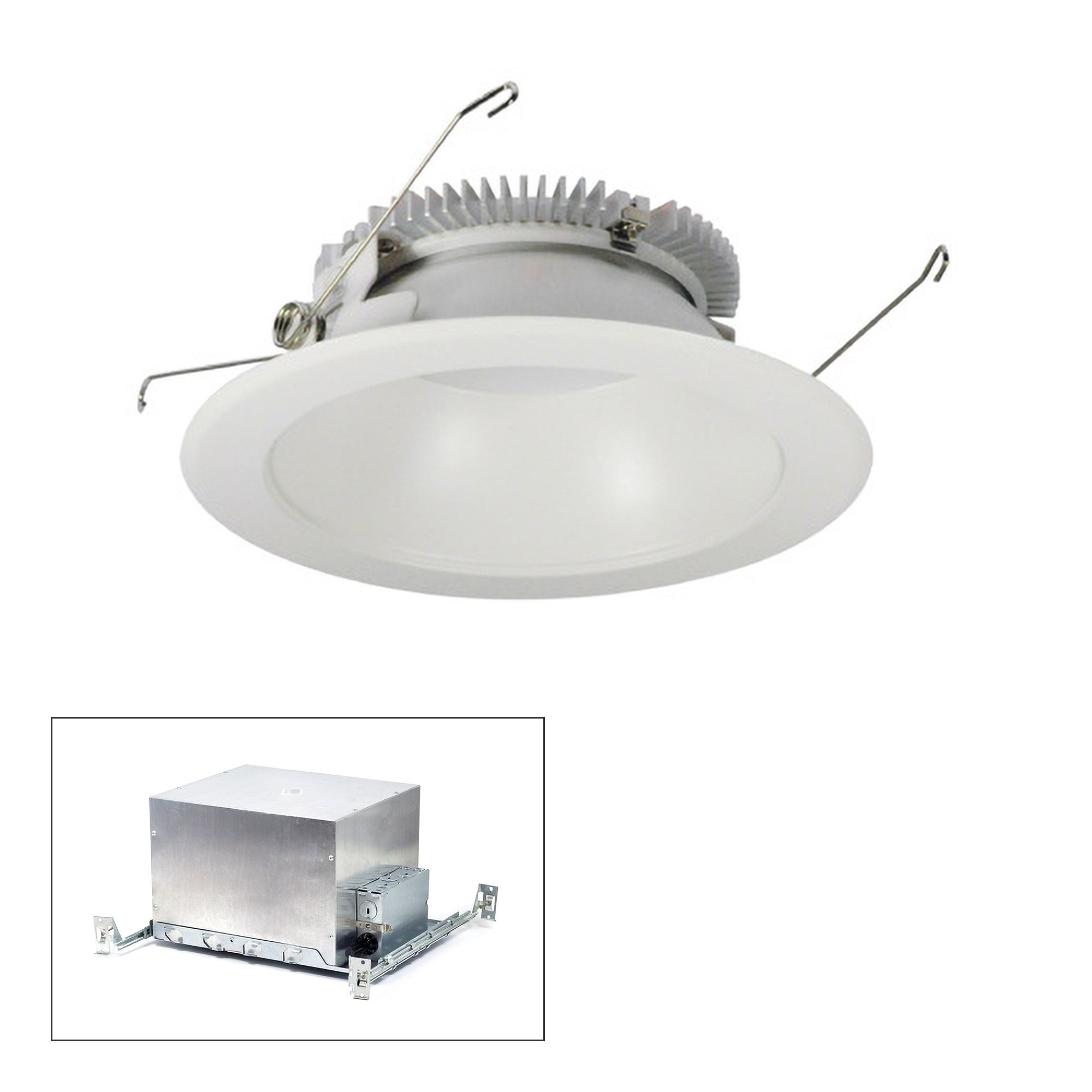 Nora Cobalt 6" White 2000 Lumen LED Round IC Recessed Kit